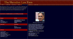 Desktop Screenshot of herndonlawfirm.com